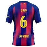 Günstige Fußballtrikots FC Barcelona Gavi 6 Heimtrikot 2025-26 Kurzarm